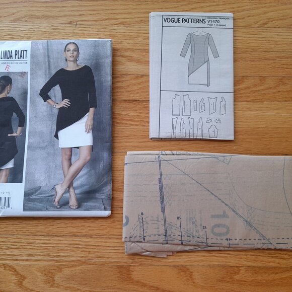 Vogue Dress Sewing Pattern Size 6-14 Tom Linda Platt 1470 UNCUT Overdress Layer - Picture 10 of 11